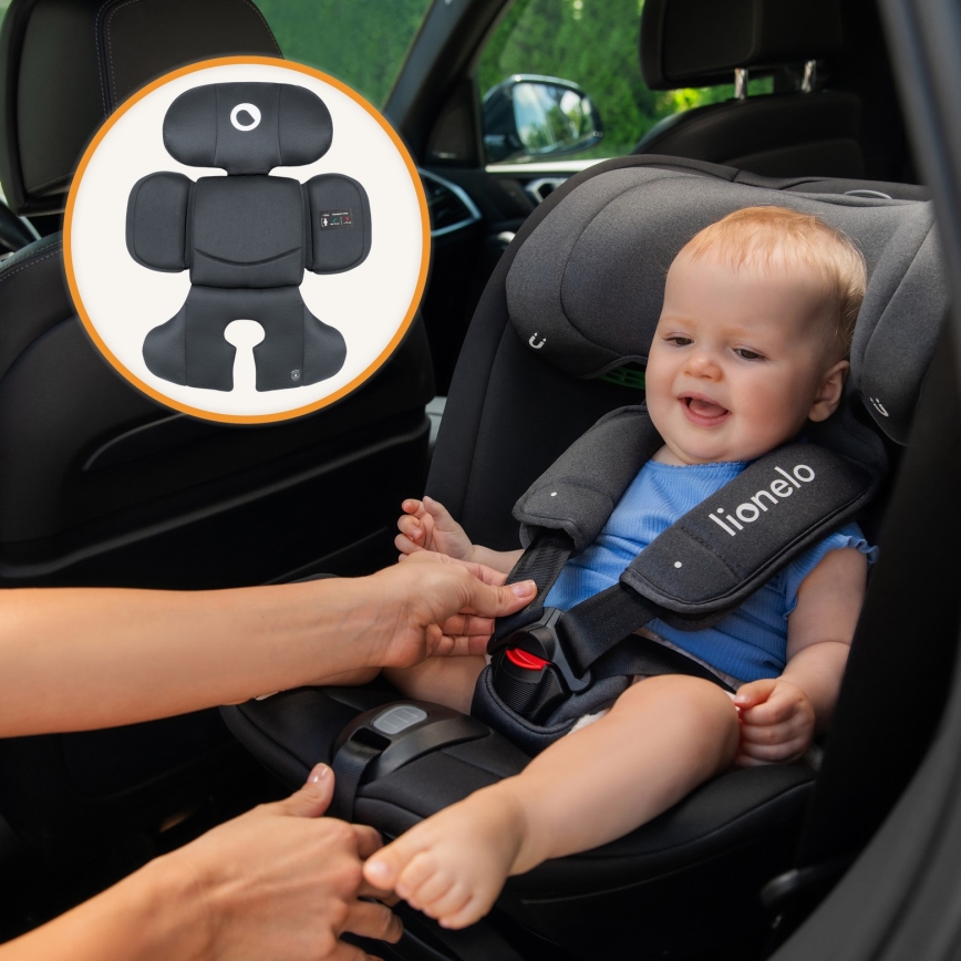 Lionelo - pööratav turvatool alusega BASTIAAN i-Size 40-150 cm kivihall