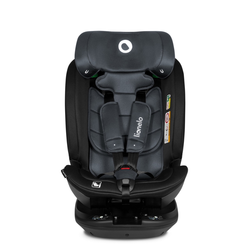 Lionelo - pööratav turvatool alusega BASTIAAN i-Size 40-150 cm kivihall