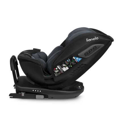 Lionelo - pööratav turvatool alusega BASTIAAN i-Size 40-150 cm kivihall