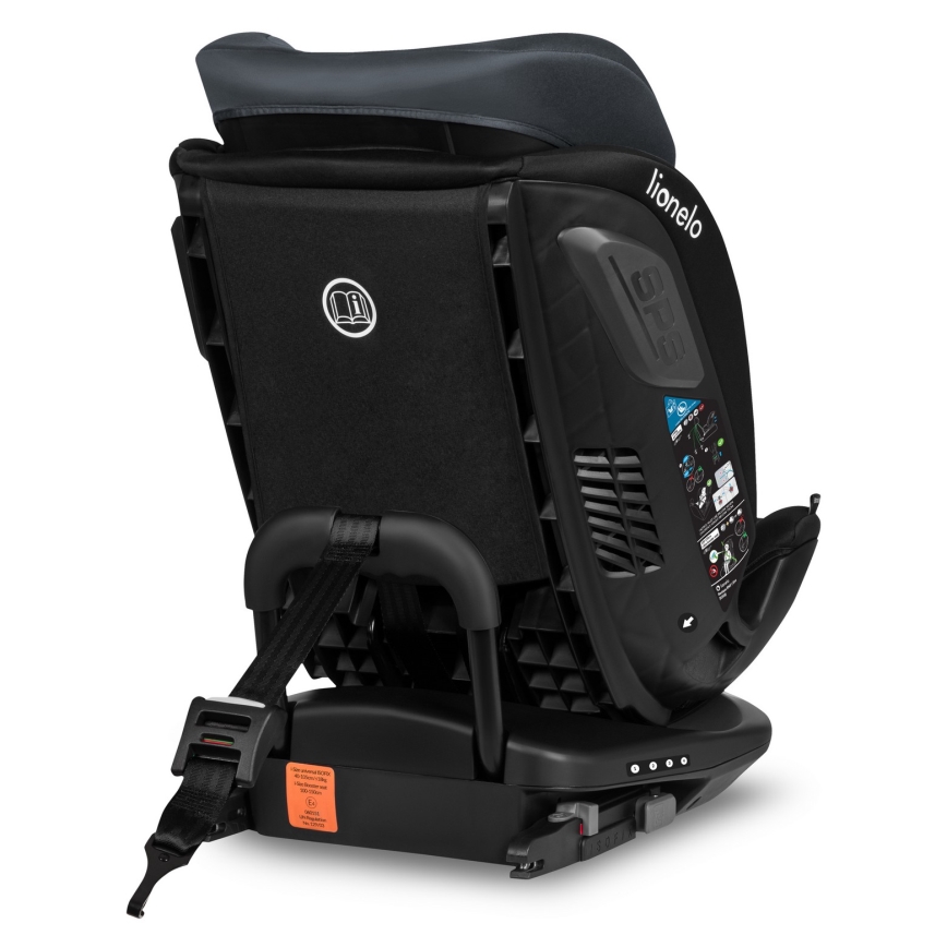 Lionelo - pööratav turvatool alusega BASTIAAN i-Size 40-150 cm kivihall