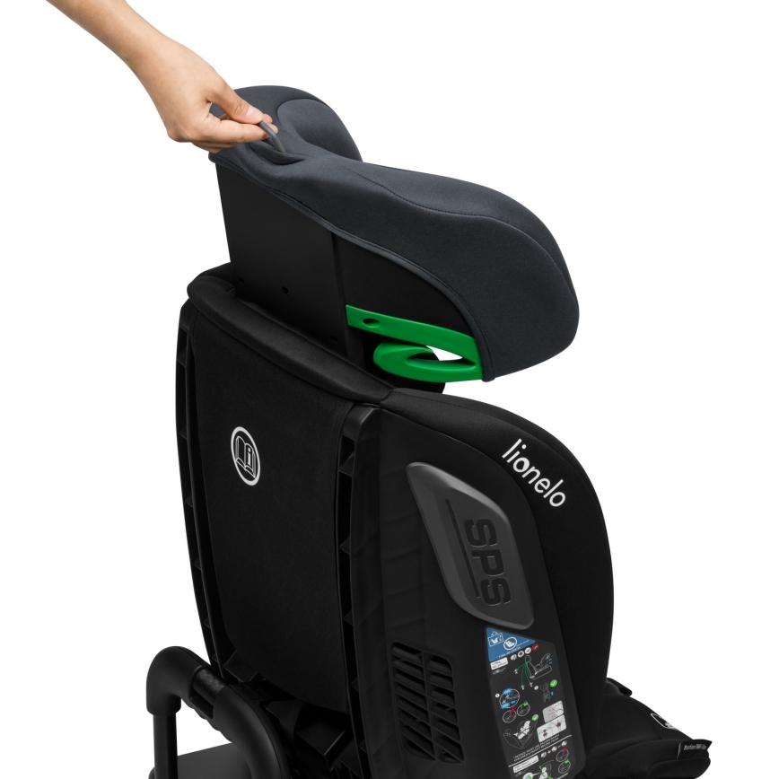 Lionelo - pööratav turvatool alusega BASTIAAN i-Size 40-150 cm kivihall