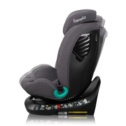 Lionelo - pööratav lapse turvatool alusega BASTIAAN ONE i-Size 40-150 cm Grey Stone