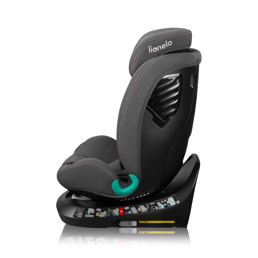 Lionelo - Pööratav turvatool alusega BASTIAAN ONE i-Size 40-150 cm roosa