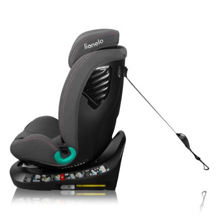 Lionelo - Pööratav turvatool alusega BASTIAAN ONE i-Size 40-150 cm roosa