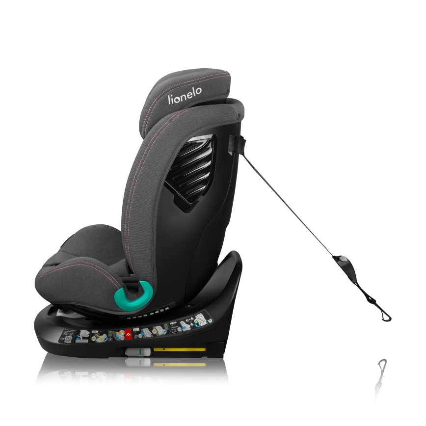 Lionelo - Pööratav turvatool alusega BASTIAAN ONE i-Size 40-150 cm roosa