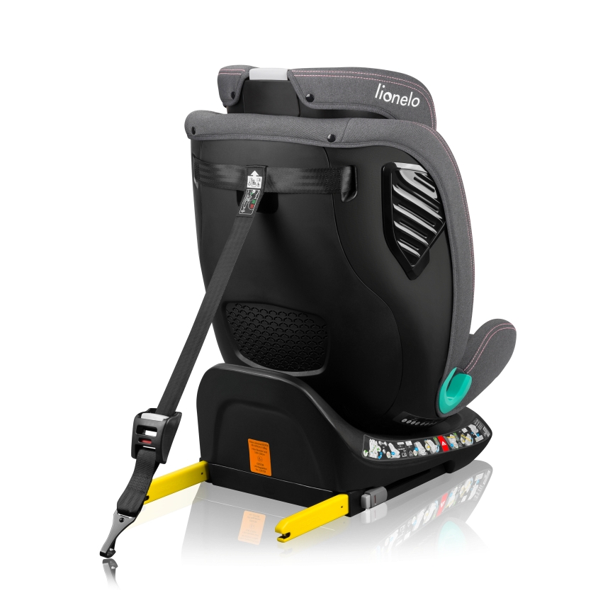 Lionelo - Pööratav turvatool alusega BASTIAAN ONE i-Size 40-150 cm roosa