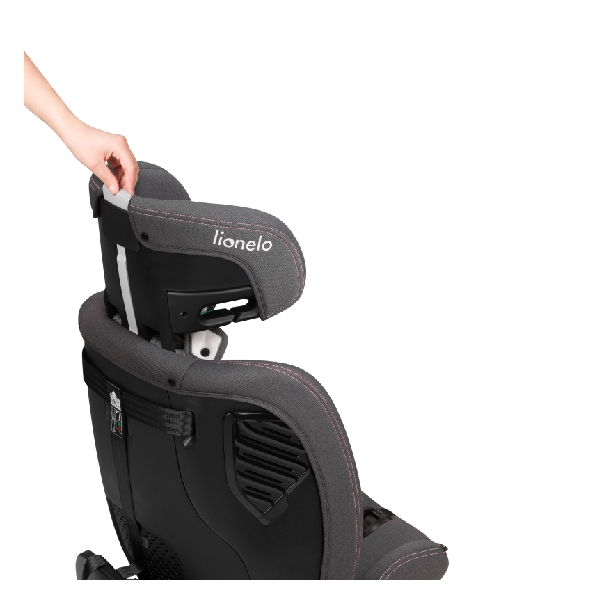 Lionelo - Pööratav turvatool alusega BASTIAAN ONE i-Size 40-150 cm roosa