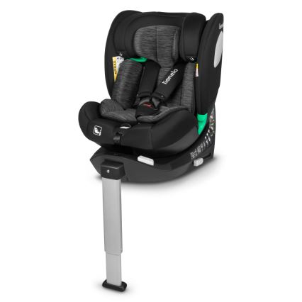 Lionelo - pööratav turvatool alusega BRAAM i-Size 40-150 cm Black Carbon