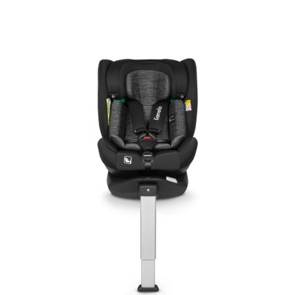 Lionelo - pööratav turvatool alusega BRAAM i-Size 40-150 cm Black Carbon