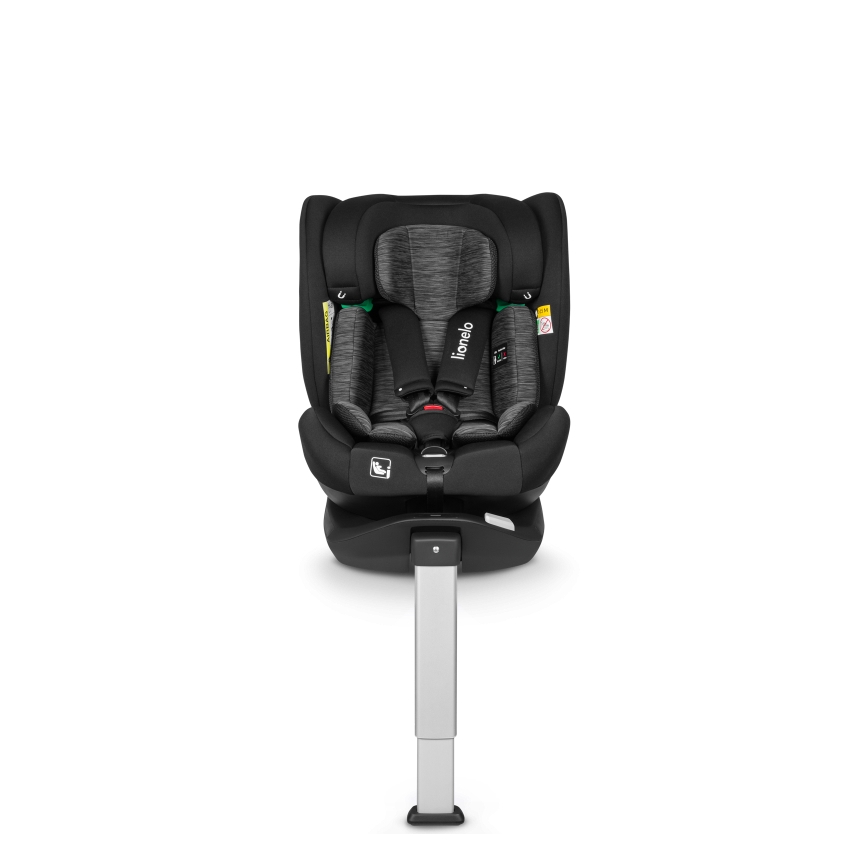 Lionelo - pööratav turvatool alusega BRAAM i-Size 40-150 cm Black Carbon