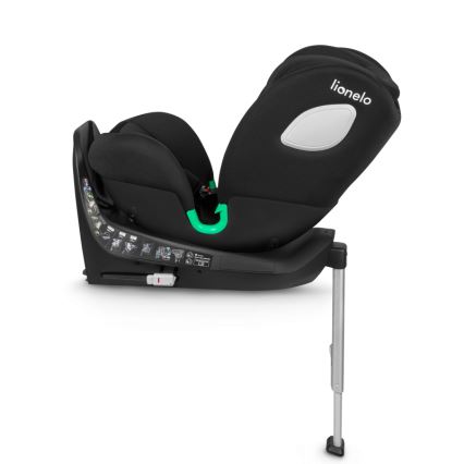 Lionelo - pööratav turvatool alusega BRAAM i-Size 40-150 cm Black Carbon