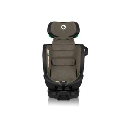 Lionelo - pööratav turvatool alusega HARMONY i-Size 40-150 cm must/oliivroheline