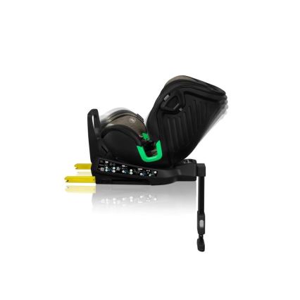 Lionelo - pööratav turvatool alusega HARMONY i-Size 40-150 cm must/oliivroheline