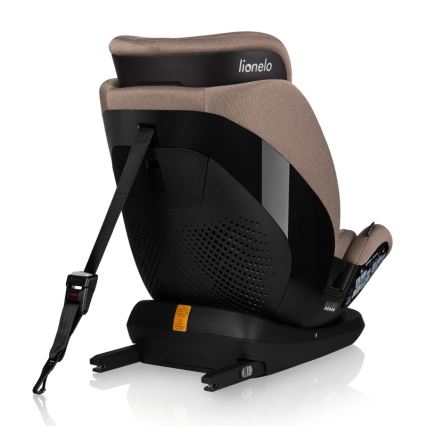 Lionelo - pööratav turvatool alusega LAVENDER i-Size 76-150 cm beež latte