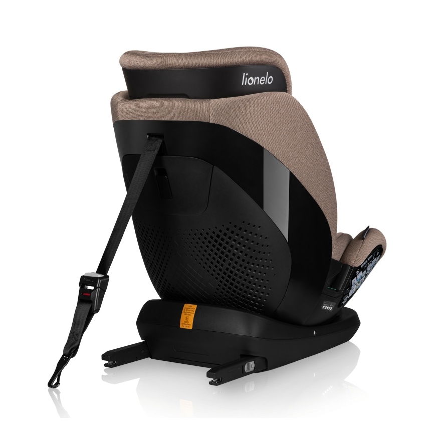 Lionelo - pööratav turvatool alusega LAVENDER i-Size 76-150 cm beež latte