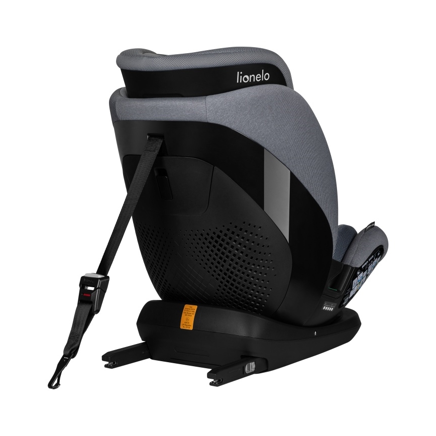 Lionelo - pööratav turvatool alusega LAVENDER i-Size 76-150 cm Grey Stone