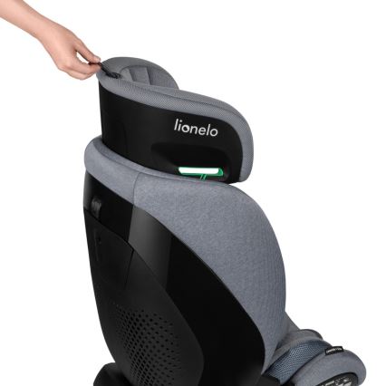 Lionelo - Pööratav turvatool alusega LAVENDER i-Size 76-150 cm Kivihall