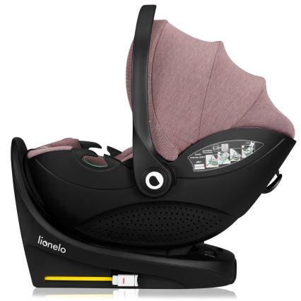Lionelo - pööratav turvatool alusega MOXIE SET i-Size 40-87 cm roosa-mauve
