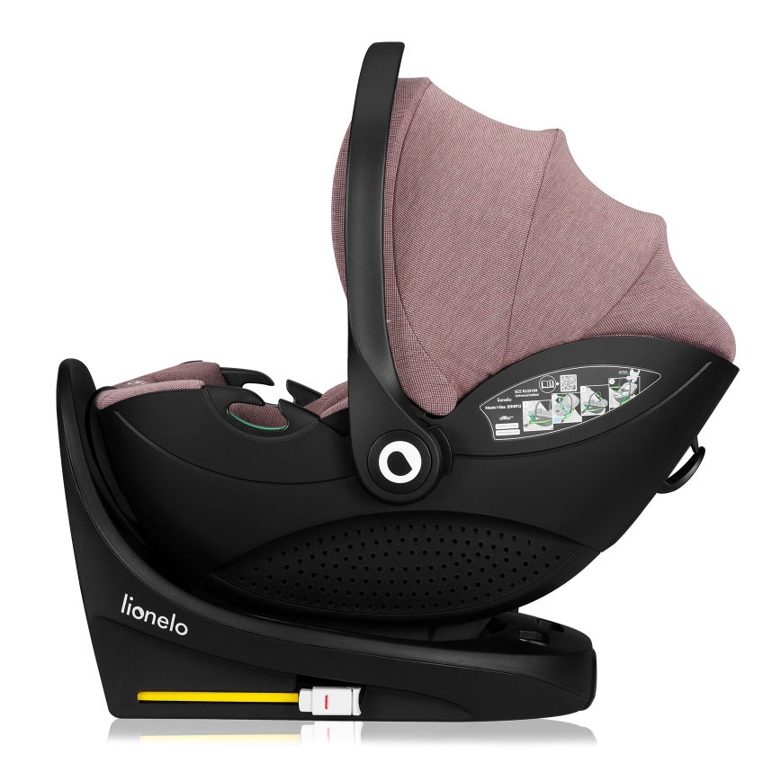 Lionelo - pööratav turvatool alusega MOXIE SET i-Size 40-87 cm roosa-mauve
