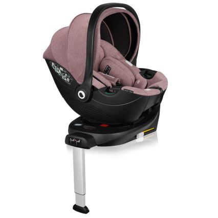 Lionelo - pööratav turvatool alusega MOXIE SET i-Size 40-87 cm roosa-mauve