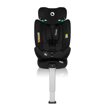 Lionelo - pööratav laste turvatool alusega BRAAM AIR i-Size 40-150 cm Black Carbon