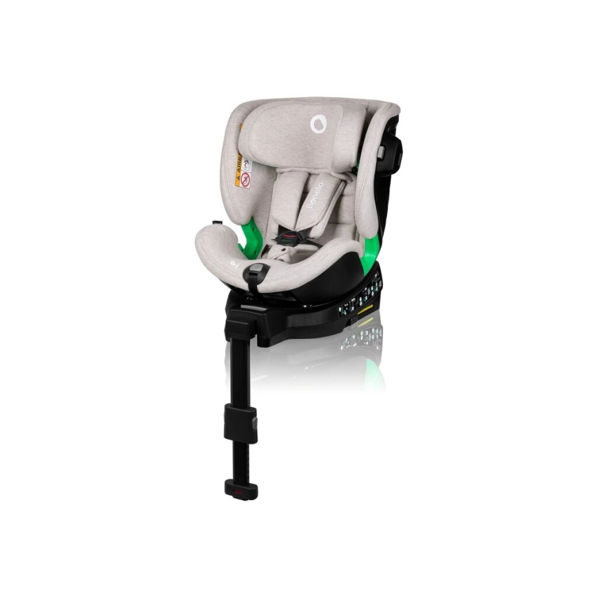 Lionelo - pööratav turvatool koos alusega HARMONY i-Size 40-150 cm beež