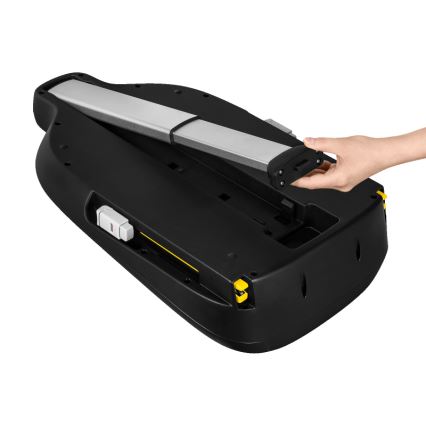 Lionelo - pöörlev turvatool ASTRID SET i-Size 40-87 cm alusega, must/hall