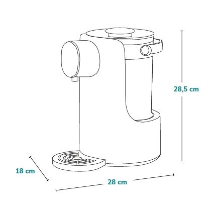 Lionelo - Pudeli soojendaja BABYPRESTO 1000W/230V valge