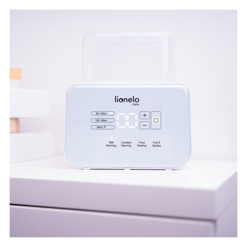 Lionelo - Pudelisoojendaja THERMUP DOUBLE 250W/230V valge