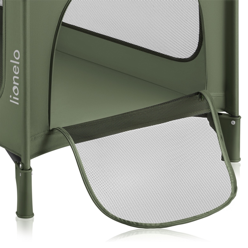 Lionelo - Reisi voodi JASMIN EASY FOLD Roheline oliiv