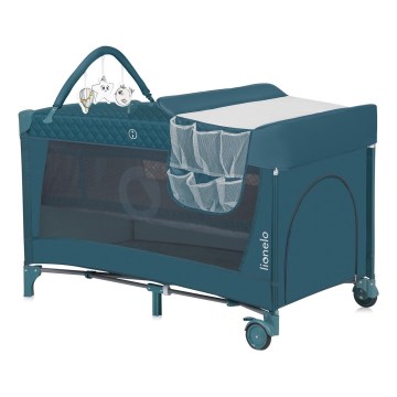 Lionelo - reisisäng FLOWER roheline/türkiissinine