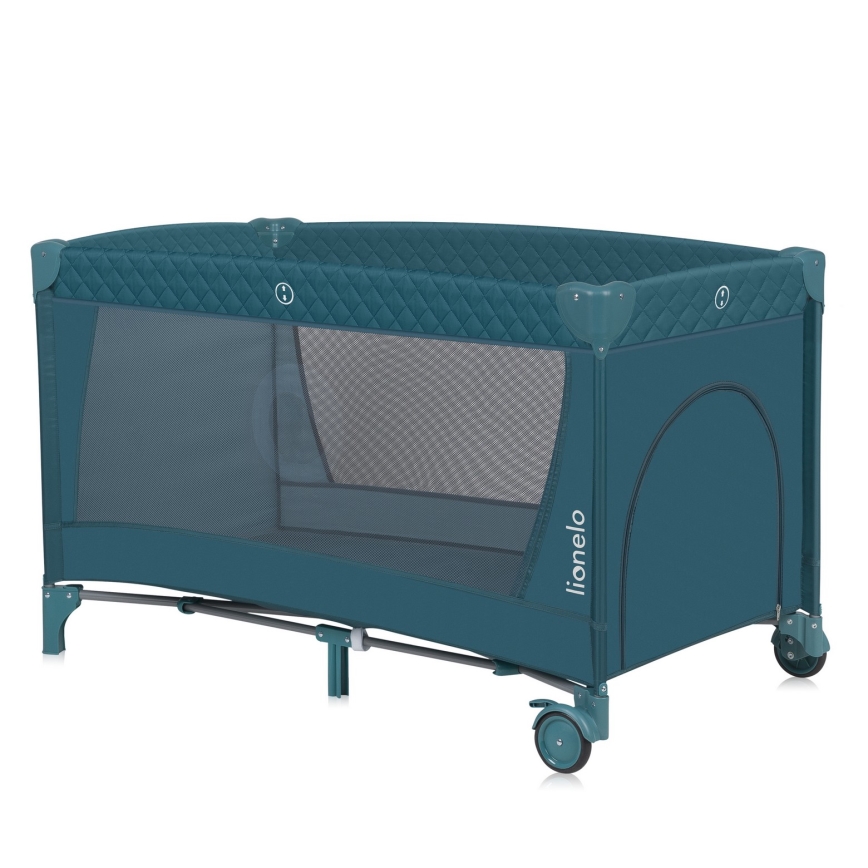 Lionelo - reisisäng FLOWER roheline/türkiissinine