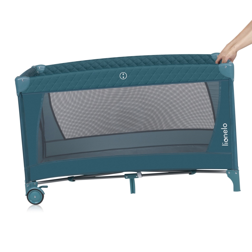 Lionelo - reisisäng FLOWER roheline/türkiissinine