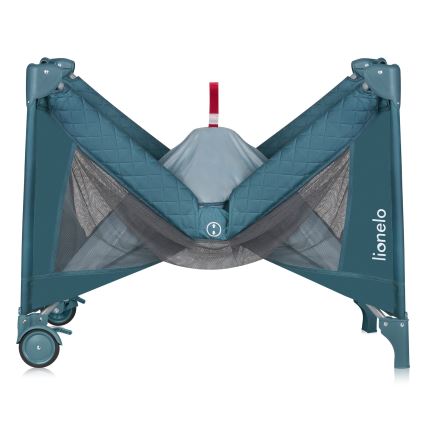 Lionelo - reisisäng FLOWER roheline/türkiissinine