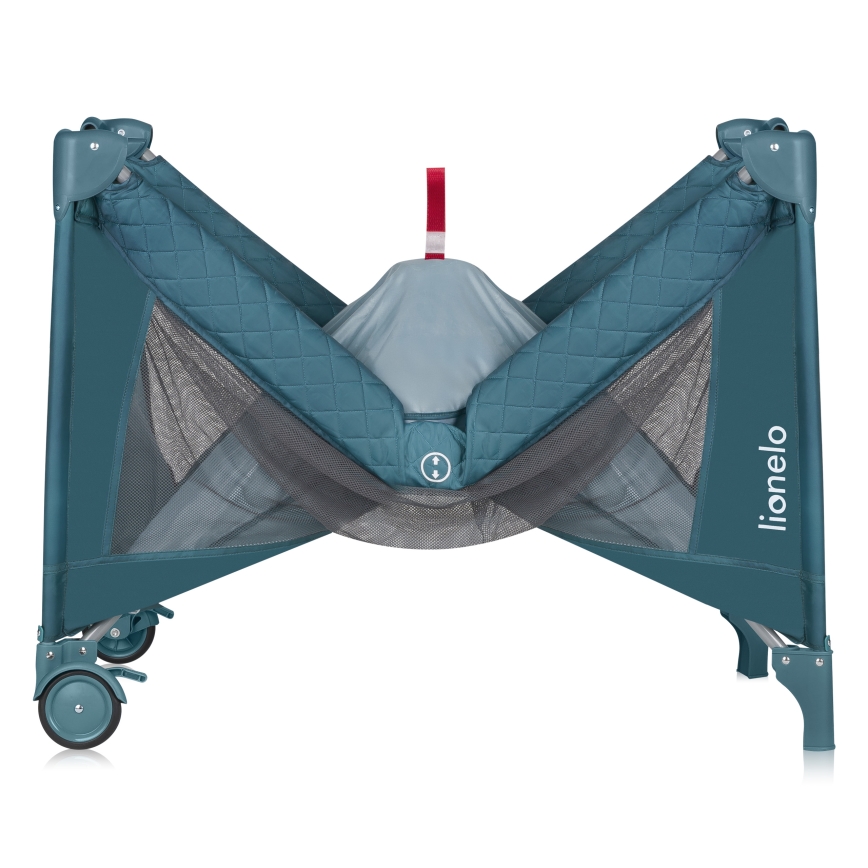 Lionelo - reisisäng FLOWER roheline/türkiissinine