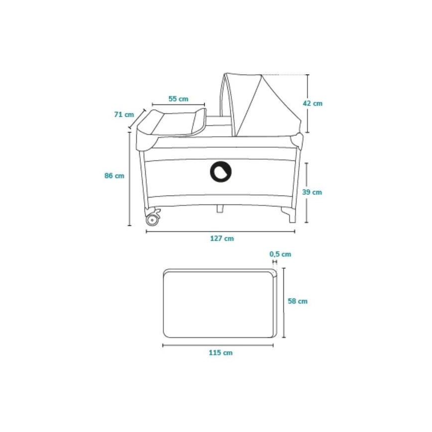 Lionelo - Reisisäng SVEN PLUS sinine