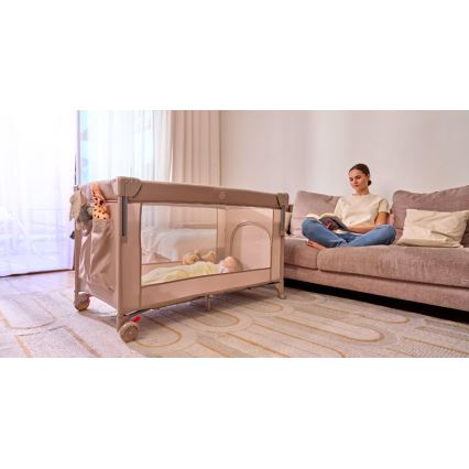 Lionelo - Reisivoodi 3in1 ELLEN Beige Sand
