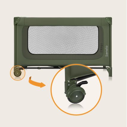 Lionelo - Reisivoodi JASMIN EASY FOLD Oliivroheline