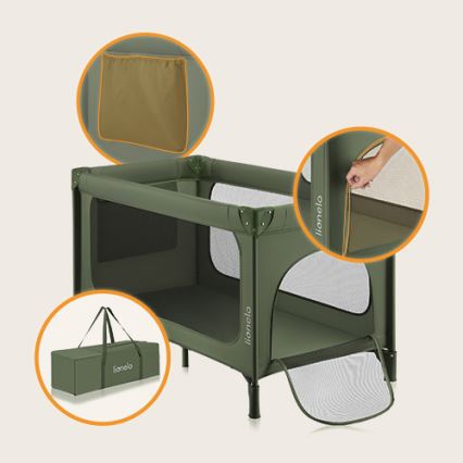 Lionelo - Reisivoodi JASMIN EASY FOLD Oliivroheline