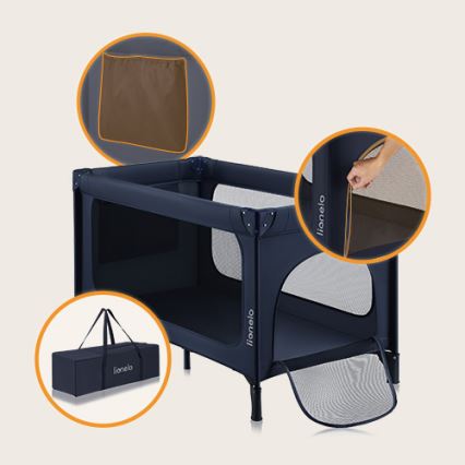 Lionelo - Reisivoodi JASMIN EASY FOLD tumesinine