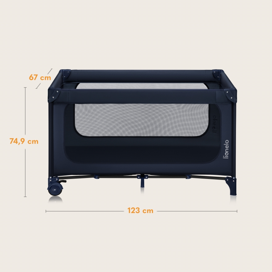 Lionelo - Reisivoodi JASMIN EASY FOLD tumesinine