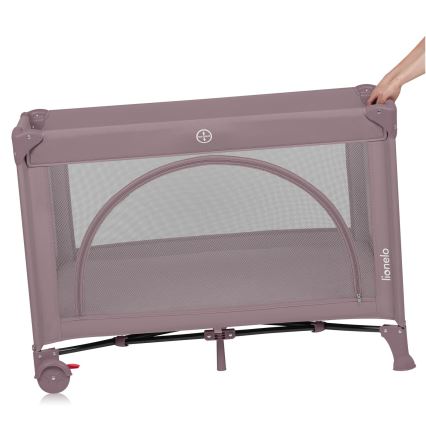 Lionelo - reisivoodi LAURA roosa-nahatoon