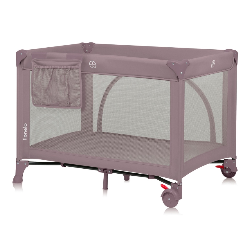 Lionelo - reisivoodi LAURA roosa-nahatoon