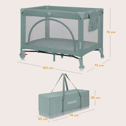 Lionelo - reisivoodi LAURA Salveiroheline