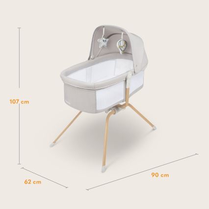 Lionelo - Reisivoodi MALIN EVO Naturaalne beež