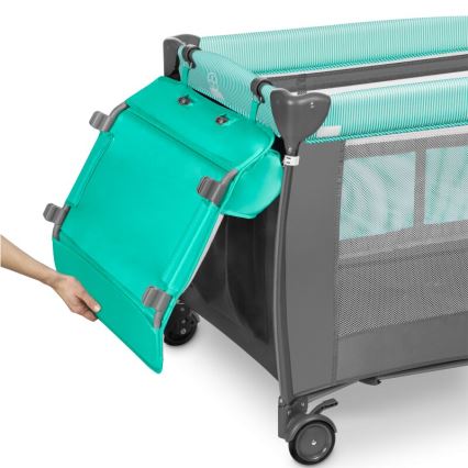 Lionelo - reisivoodi SVEN PLUS hall/türkiissinine