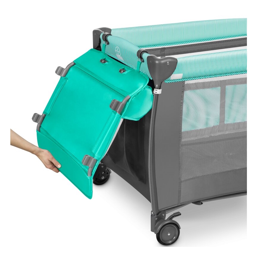 Lionelo - reisivoodi SVEN PLUS hall/türkiissinine