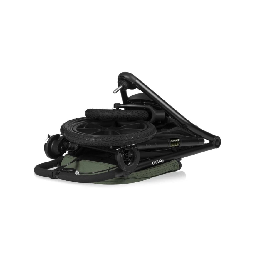 Lionelo - Spordi jalutuskäru AZURA must/roheline