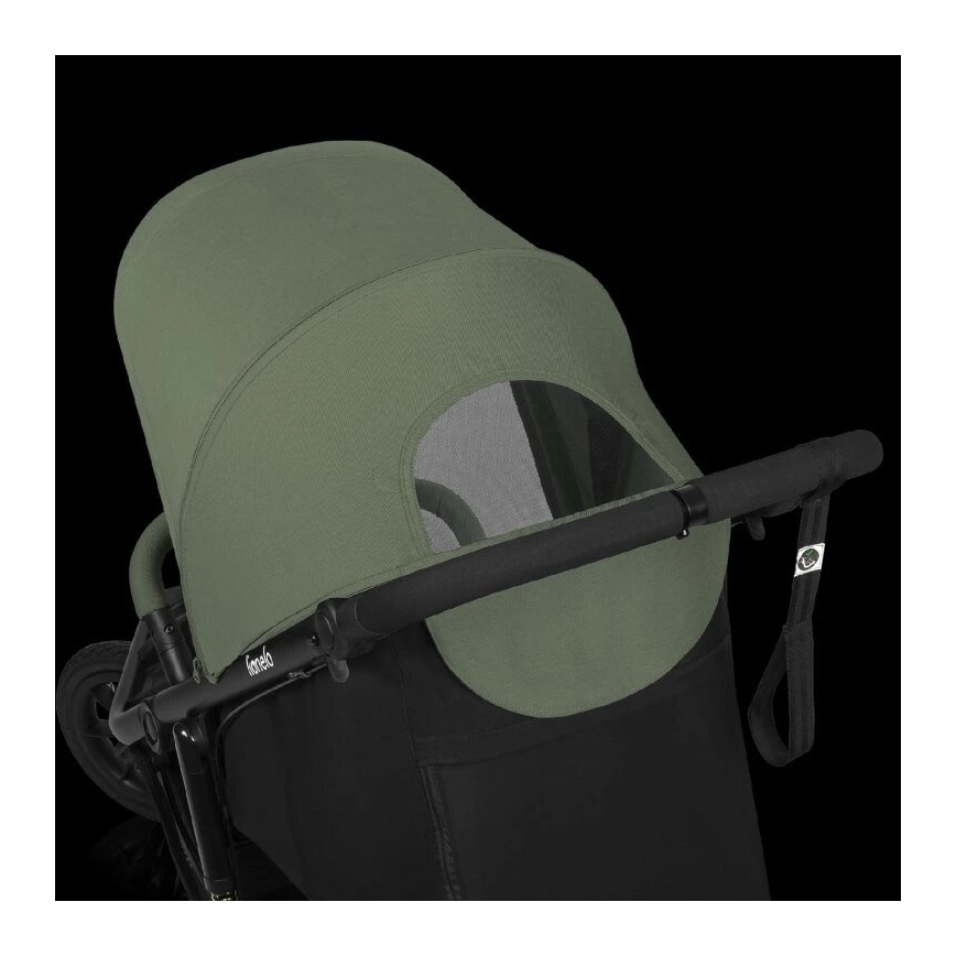 Lionelo - Spordi jalutuskäru AZURA must/roheline