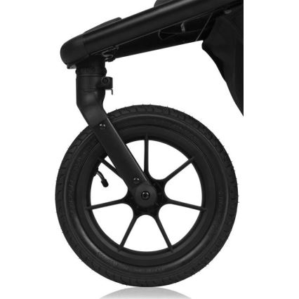 Lionelo - spordijalutuskäru AZURA, must